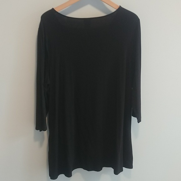 Chico's 3 Swoop Neck Tunic Top - Picture 7 of 9